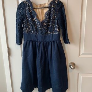 Navy blue dress